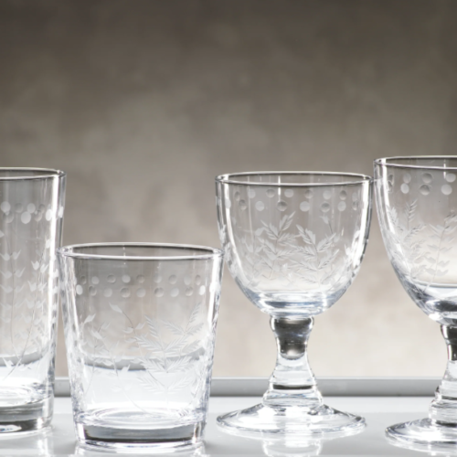 Spring Leaves Glasses