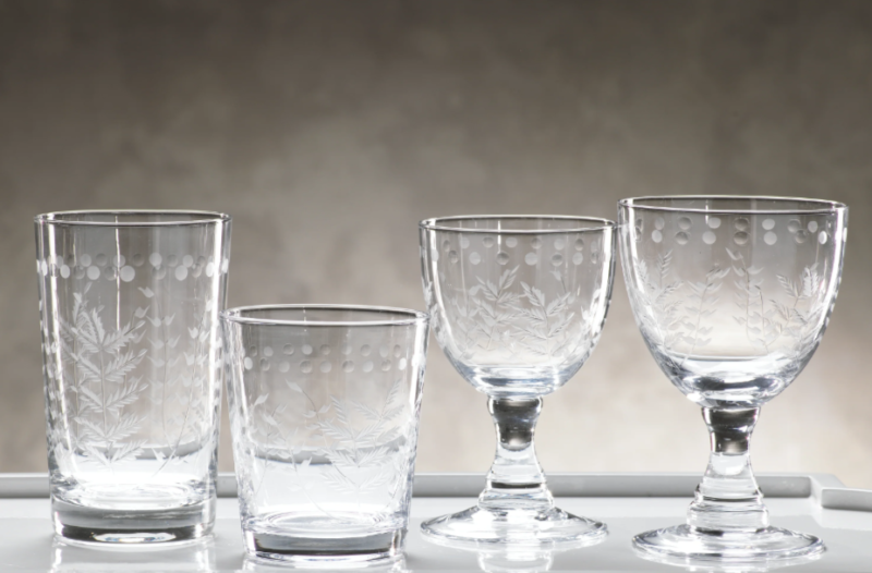 Spring Leaves Glasses