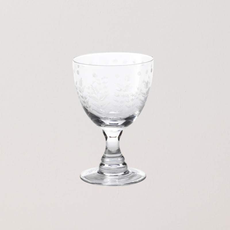 Untitled design Spring Leaves Cut Design Red Wine Glass