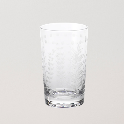 Untitled design Spring Leaves Cut Design Highball Glass