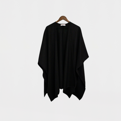 Untitled design Bamboo Rayon Travel Wrap in Black