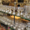 art Spring Leaves Cut Design Highball Glass