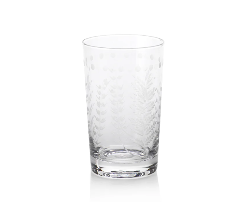 Spring Leaves Highball Glass